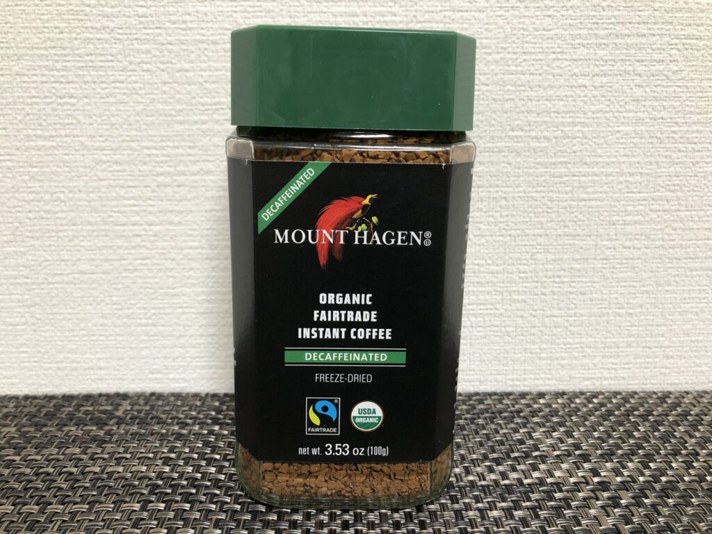 カフェインレスコーヒー「Mount Hagen オーガニックフェアトレードコーヒー」