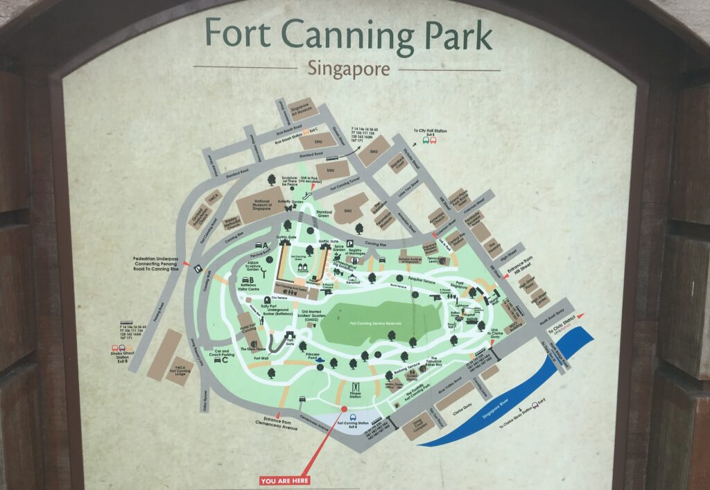 フォート・カニング・パーク案内図