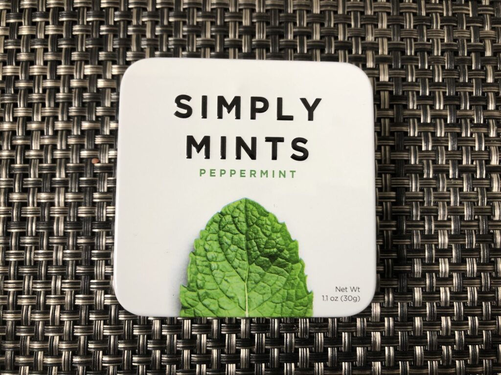 Simply Mints「ペッパーミント」のパッケージ