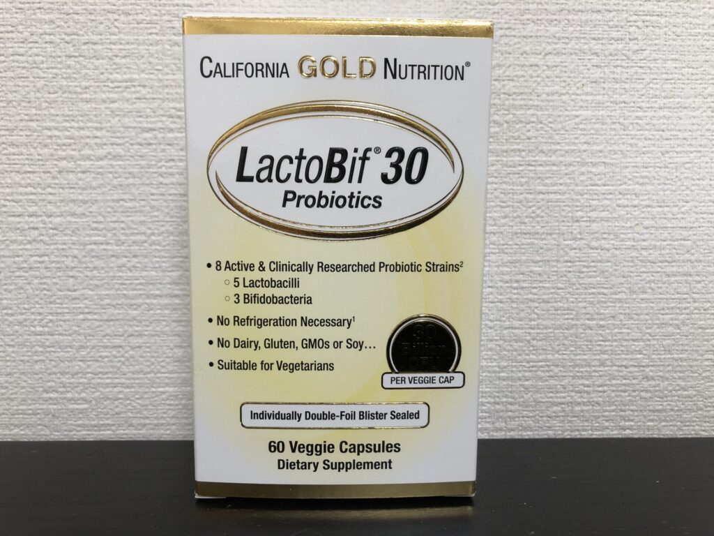 California Gold Nutrition LactoBif プロバイオティクスのパッケージ