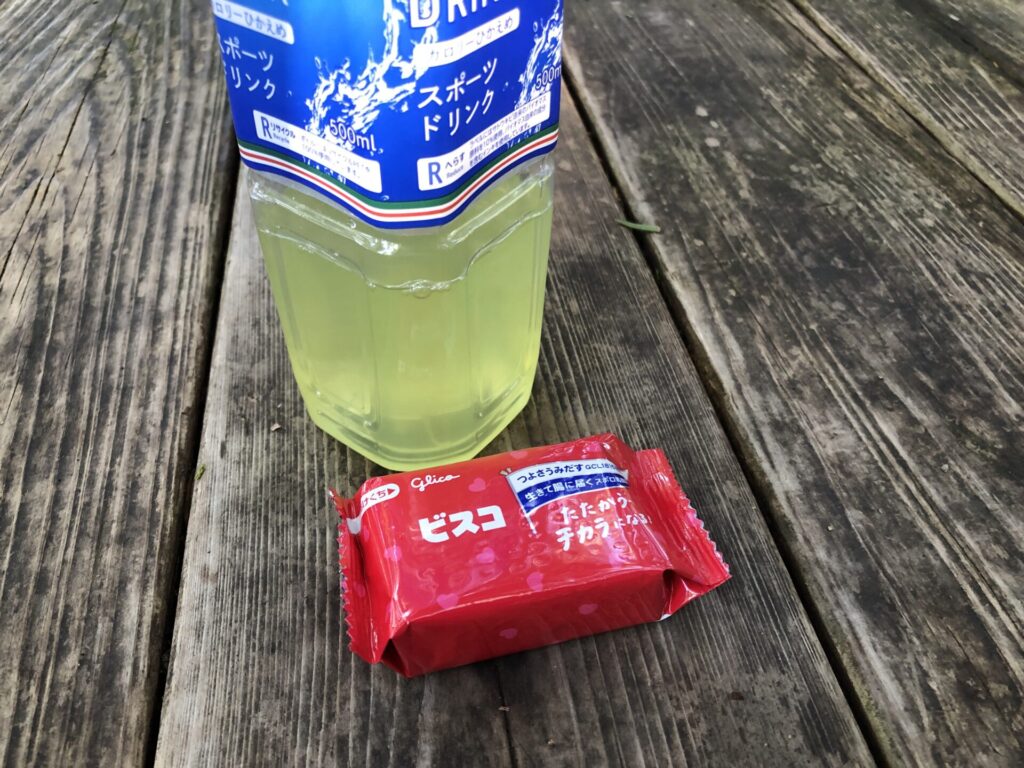 ビスコとスポーツドリンク