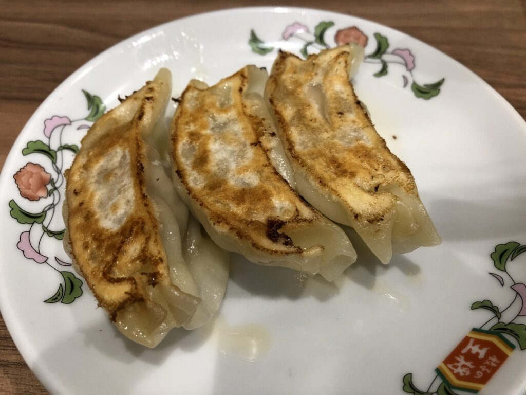 餃子の王将の「にんにく激増し餃子（ジャストサイズ・3個）」
