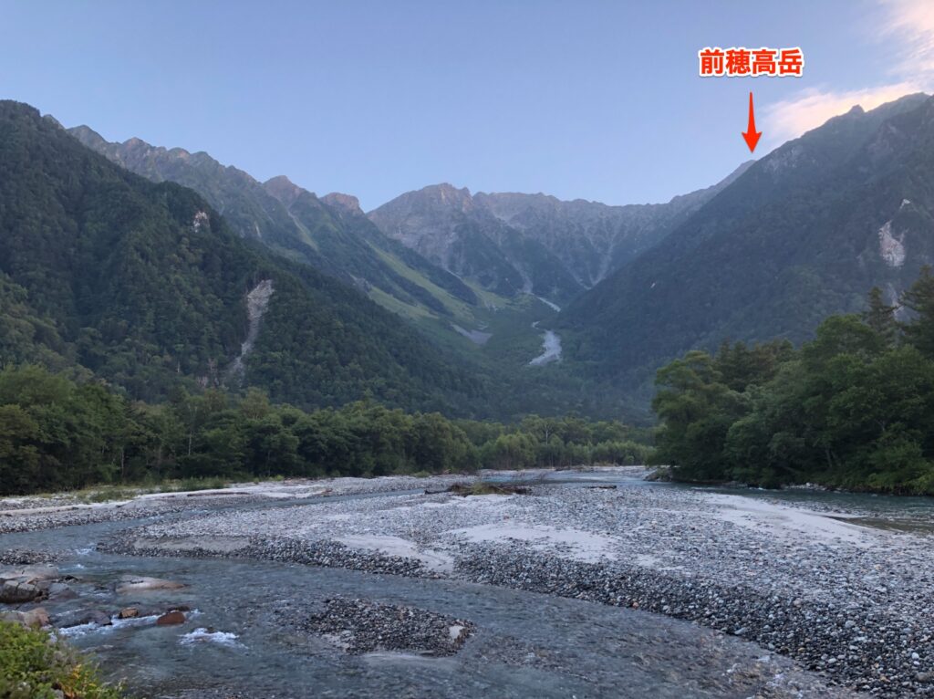 河童橋から眺める穂高連峰